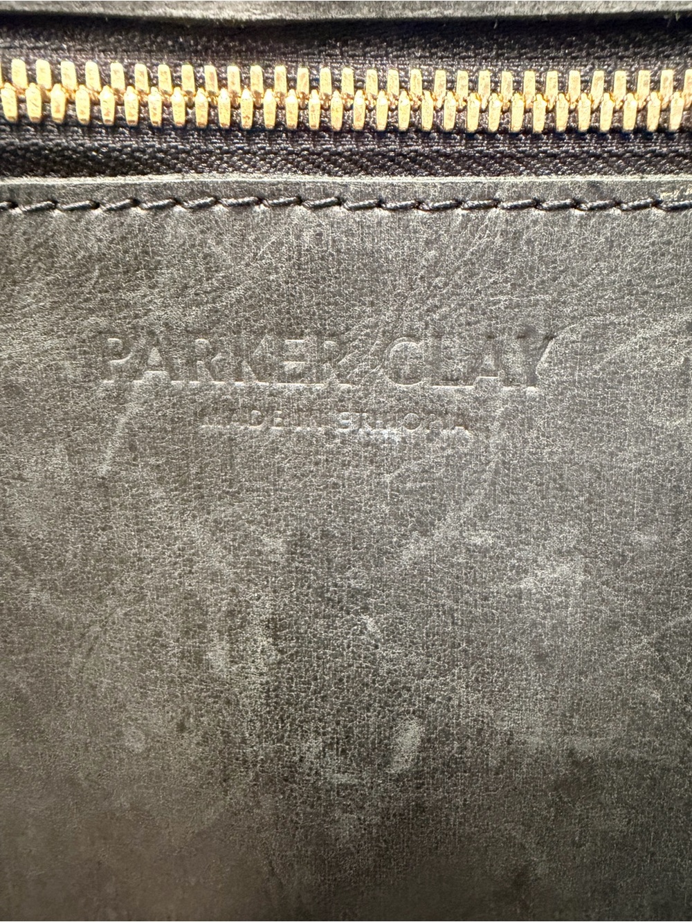 Parker Clay Black Miramar Backpack Tote Minimalist Leather Bag Ethiopia - Picture 3 of 6